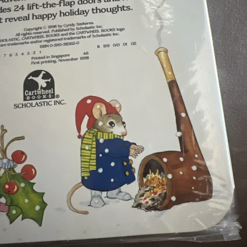 A Very Merry Mouse Country Christmas:‎ An Advent Calendar 24 Thoughts 1998 NOS